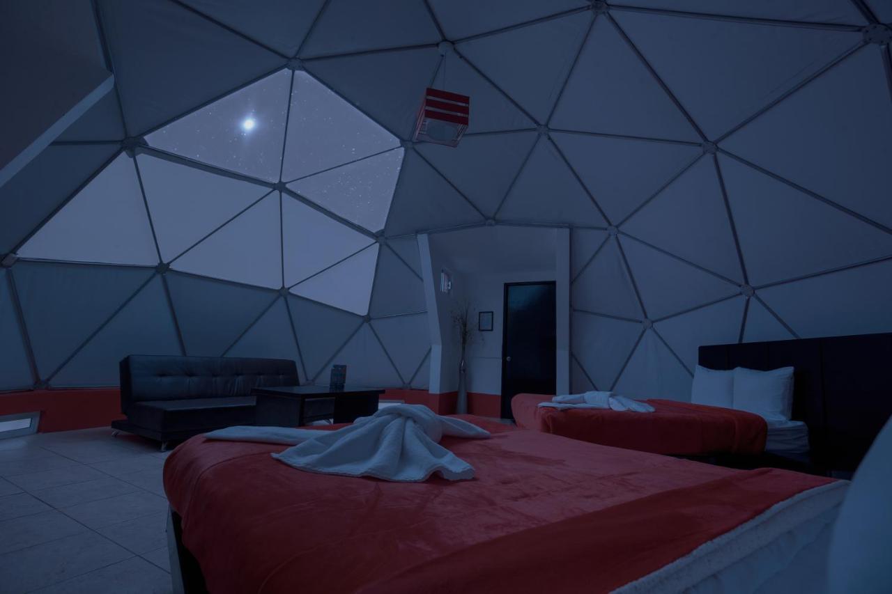 Hotel & Glamping Huasca Sierra Verde กูอัสกา เด โอกัมโป ภายนอก รูปภาพ