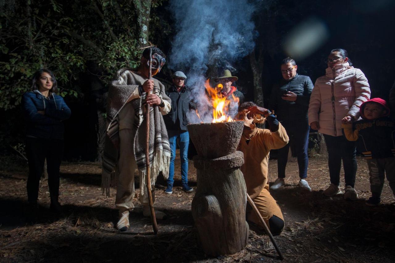 Hotel & Glamping Huasca Sierra Verde กูอัสกา เด โอกัมโป ภายนอก รูปภาพ